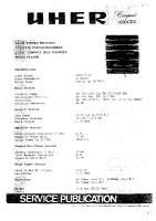 Uher 1500-CDC - Service Manual 